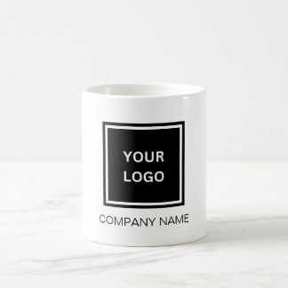 Nome personalizado da empresa e logótipo da caneca
