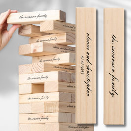 Nome Personalizado da Família Jogo de Casamento Je