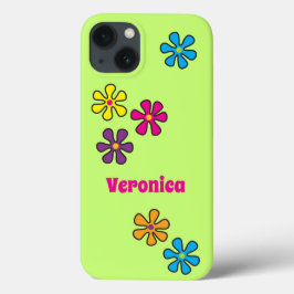 Nome Personalizado da Flor Hippie Groovy
