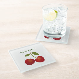 Nome personalizado da fruta das cerejas vermelhas