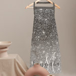 Nome Personalizado da Glitter da Cinza Moderna<br><div class="desc">Nome Personalizado da Glitter da Cinza Moderna</div>