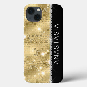 Nome Personalizado da Glitter Dourada do Sparkle