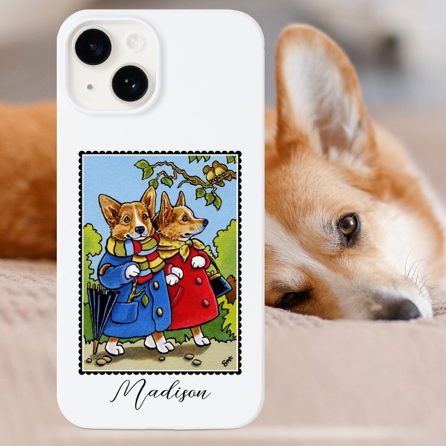 Nome Personalizado da Ilustração de Cachorro Corgi (Criador carregado)