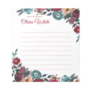 Nome Personalizado   Da Mesa Do Bloco De Notas