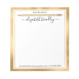 Nome Personalizado | Da Mesa Do Bloco De Notas