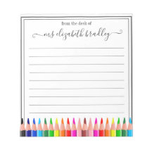 Nome Personalizado | Da Mesa Do Bloco De Notas