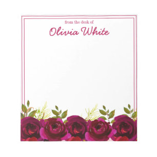 Nome Personalizado   Da Mesa Do Bloco De Notas