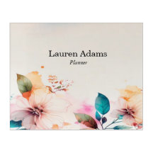 Nome personalizado das flores aquáticas cor pastel