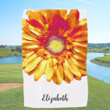Nome personalizado das flores de margarida laranja