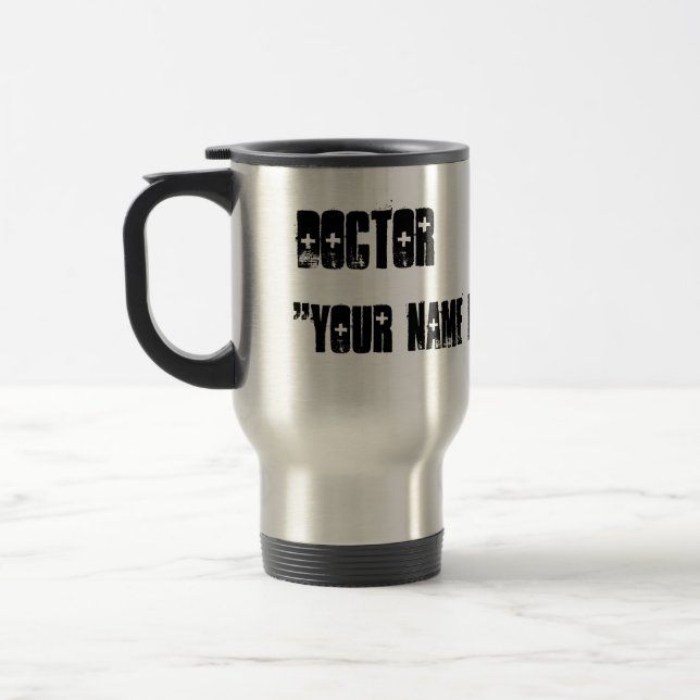 Nome Personalizado de Caneca de viagem Médica (Esquerda)