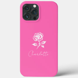 Nome Personalizado De Cor-De-Rosa E Rosa Moderno E