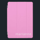 Nome Personalizado de Cor Sólida Cor Rosa Cor Simp<br><div class="desc">Cobrir iPad Pro de Nome Personalizado de Cor Sólida Cor Cor Cor Rosa Simples</div>