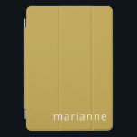 Nome Personalizado de Cor Sólida de Ochre de Cuta<br><div class="desc">Cobrir iPad Pro de Nome Sólido Cores Cute Ochre</div>