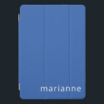 Nome Personalizado de Cor Sólido Azul-Cinto<br><div class="desc">Cobrir iPad Pro de Nome Personalizado de Cor Sólida Azul de Cobalto Cómulo</div>