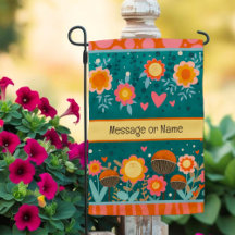 Nome Personalizado de Corações Florais Reproduzíve