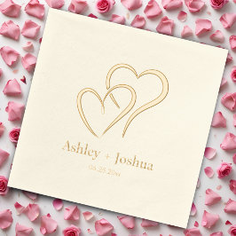 Nome Personalizado de Dois Corações e Casamento de