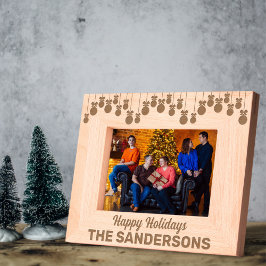 Nome Personalizado de Enfeites de natal de Feriado