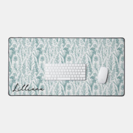 Nome Personalizado de Flor Verde Floral Verde Mode