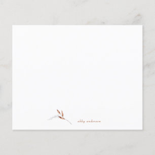 Nome Personalizado de Folha Minimalista de Queda S