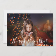 Nome Personalizado de Foto Feliz Hanukkah