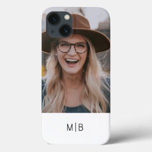 Nome Personalizado de Foto Monograma Simples Moder
