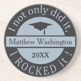 Nome personalizado de graduação e porta copos de a