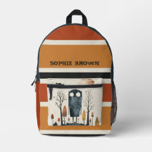 Nome Personalizado de Halloween De Whimsical Monst