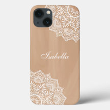 Nome Personalizado de Mandala Neutro de Boho