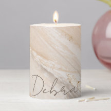 Nome Personalizado de Marble Dourado Elegante Mode