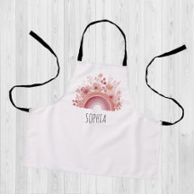 Nome Personalizado de Meninas Arco-Íris Floral