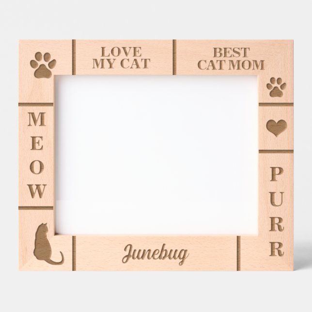 Nome Personalizado de MOM Cat 10x8 da Paisagem (Front)