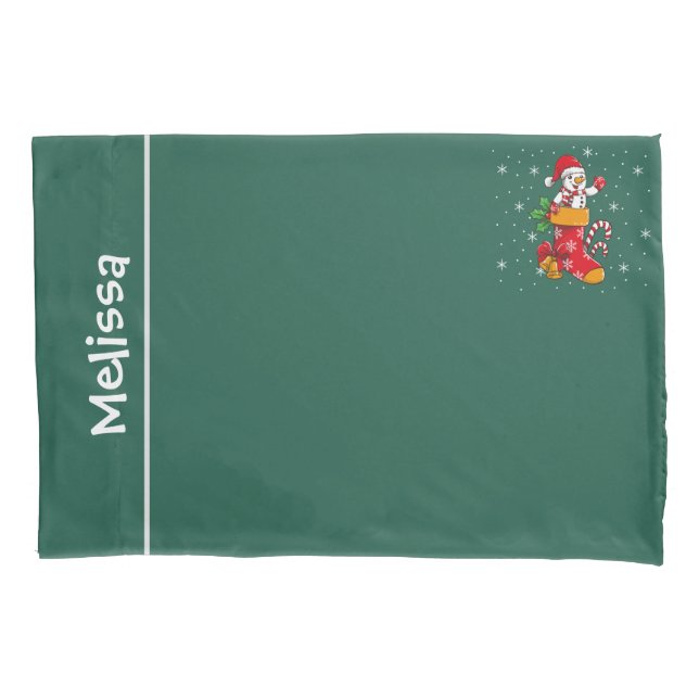 Nome Personalizado de Natal do Snowman (Frente)