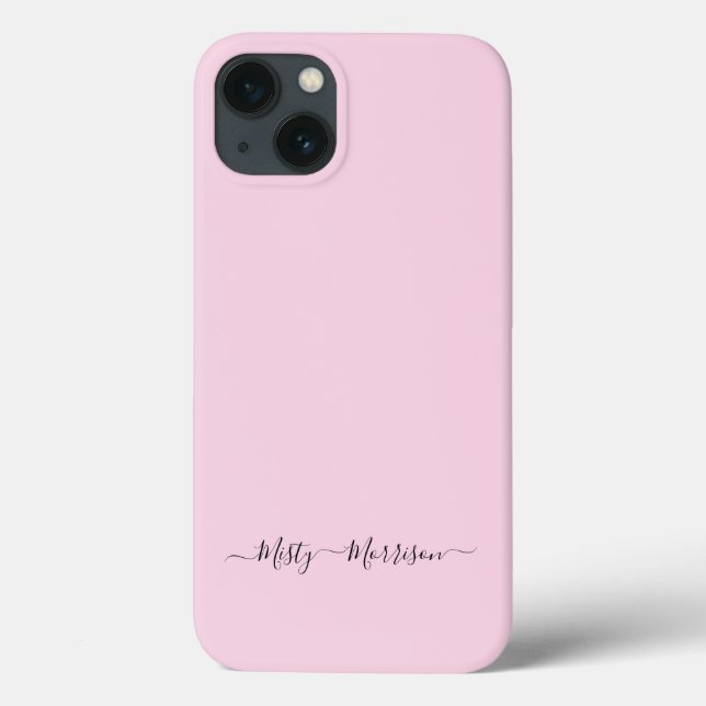Nome Personalizado de Script Pink Minimalista Past (Verso)