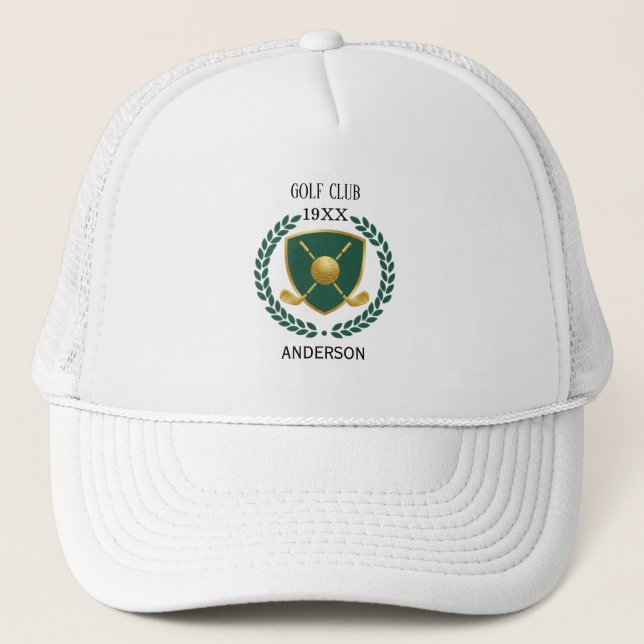 Nome Personalizado de Taco de Golfe Boné de Caminh (Frente)