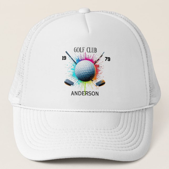 Nome Personalizado de Tacos de Golfe Clássico Boné (Frente)