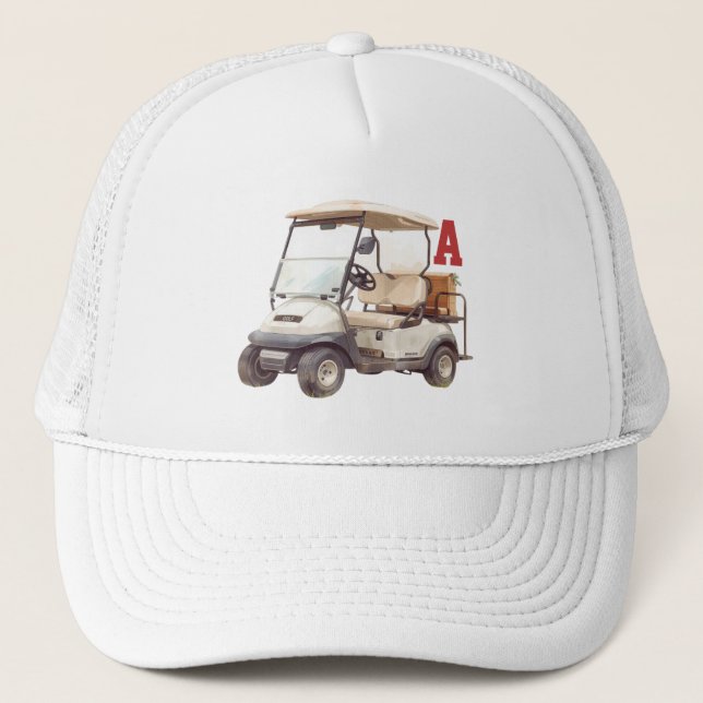 Nome Personalizado do Clube de Carro de Golfe Boné (Frente)