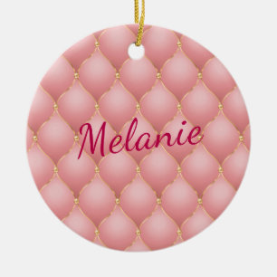 Nome Personalizado do Enfeites de natal de Ouros D