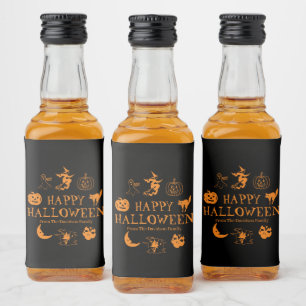 Nome personalizado do Feliz Halloween, preto alara