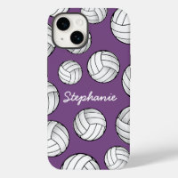 Nome Personalizado do Jogador Roxo de Voleibol