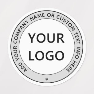 Nome personalizado do logotipo comercial Etiquetas