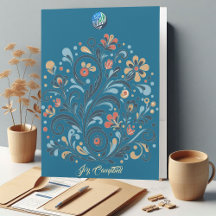 Nome Personalizado do Logotipo de Motifs Floral de