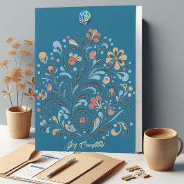 Nome Personalizado do Logotipo de Motifs Floral de