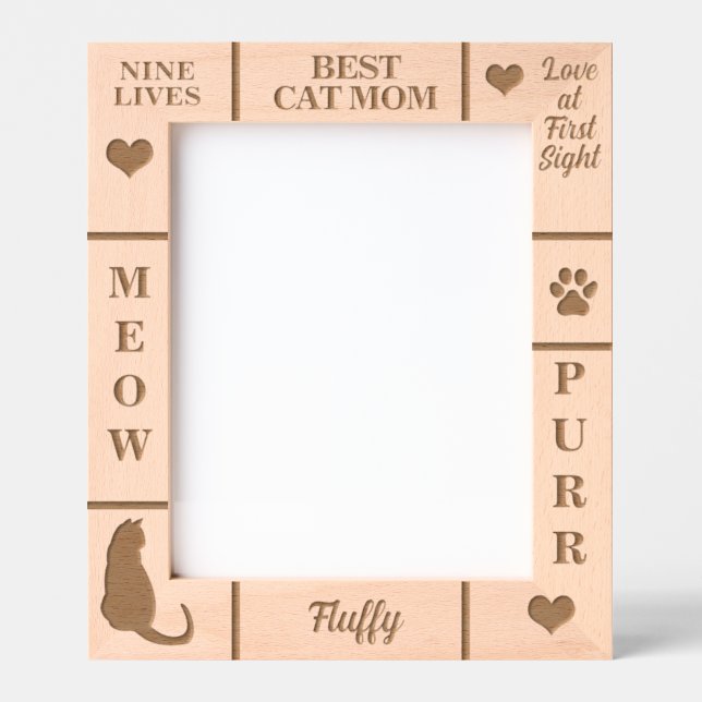 Nome Personalizado do MOM Cat 8x10 MELHOR Retrato (Front)