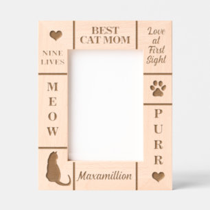 Nome personalizado do MOM de Cat MAIS BEST 5x7 do