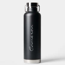 Nome Personalizado do Monograma Branco Preto