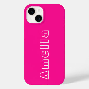 Nome Personalizado do Monograma Rosa Quente