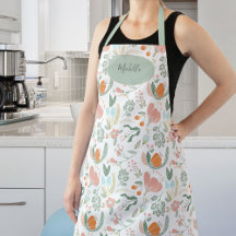 Nome personalizado do padrão floral pastel botânic