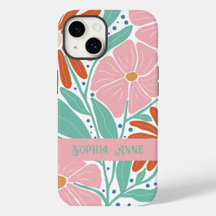 Nome Personalizado do Padrão Floral Retroativo