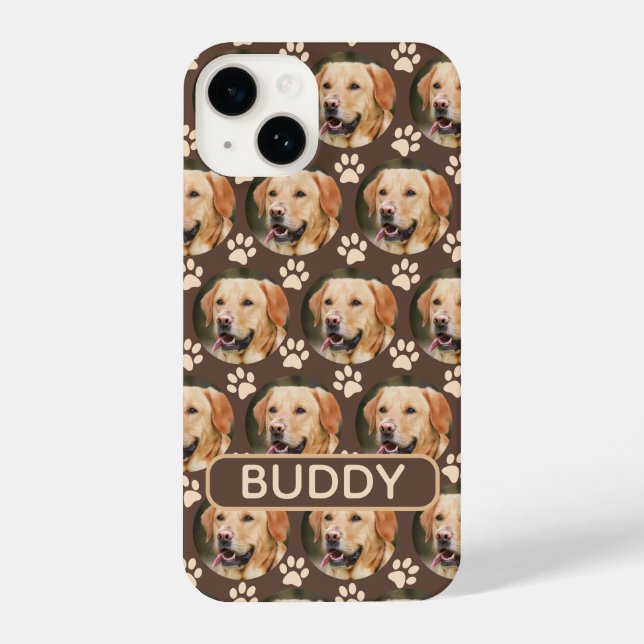 Nome Personalizado do Pet Photo Pattern (Verso)