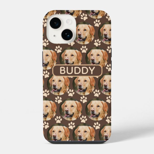 Nome Personalizado do Pet Photo Pattern (Verso)